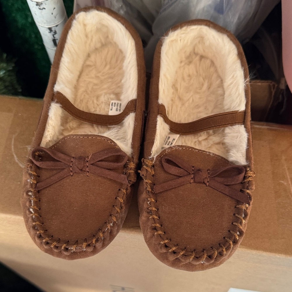 Cozy Brown Moccasin Slippers